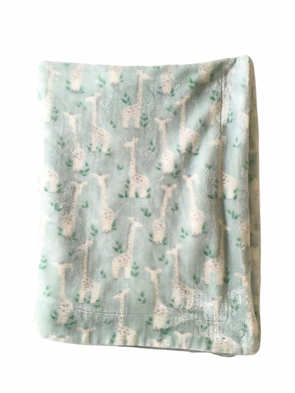 Cupcakes And Cashmere Giraffe Green Security Lovey Blanket 29" X 40"